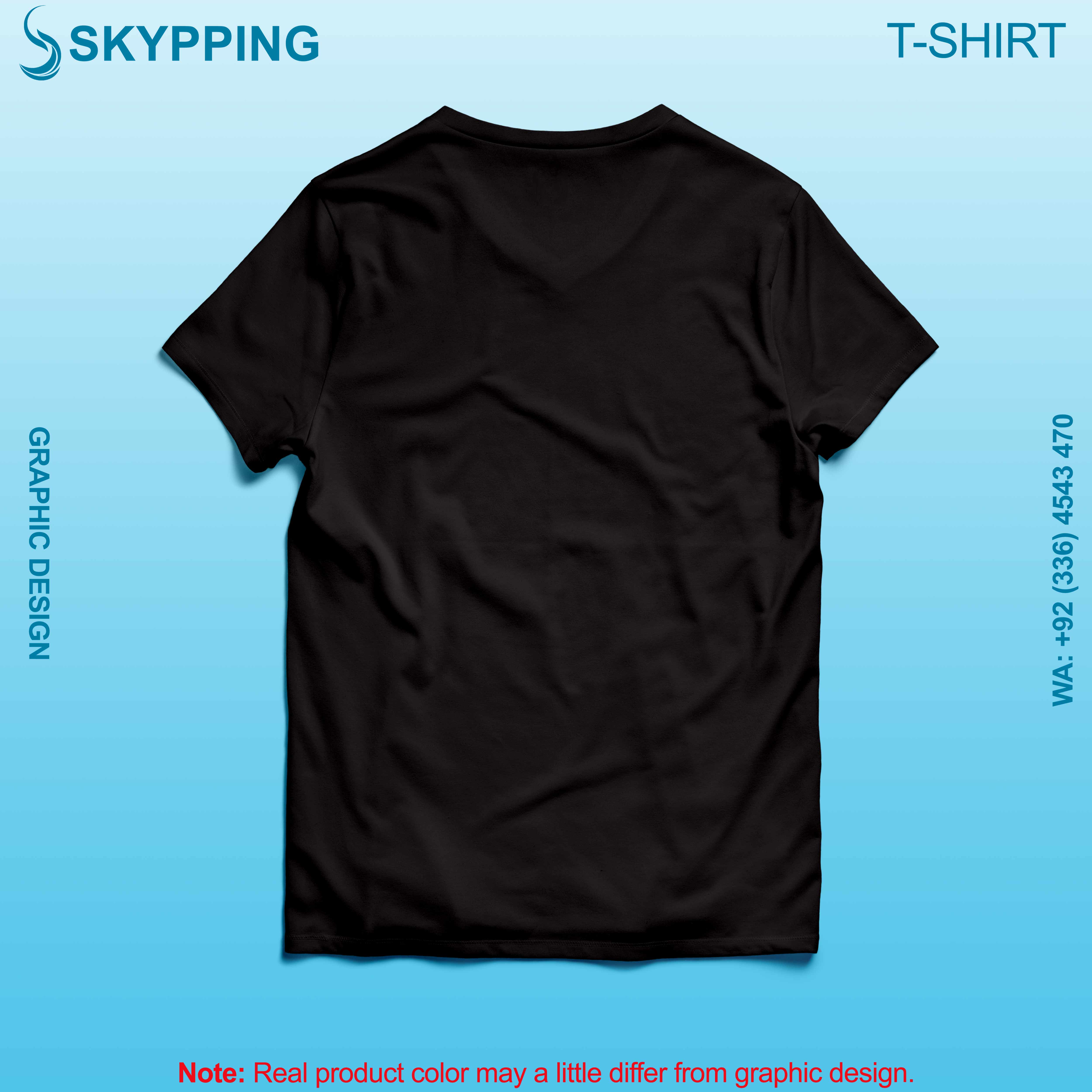 V-Neck Short set-in style sleeve long length t-shirt with shoulder panel for men